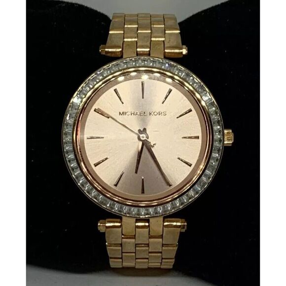 Michael Kors Mini Darci Mk3366 Women Stainless Steel Analog Dial Wrist Watch PB7 - Picture 1 of 8